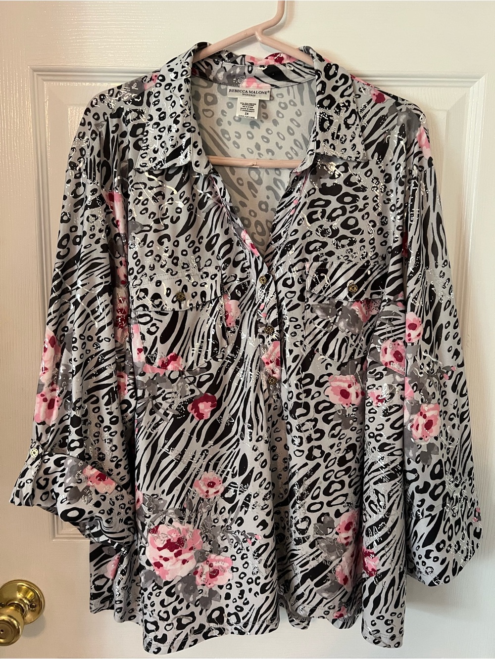 Rebecca Malone Leopard Top
